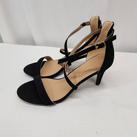 Dream Pairs Size 9.5 Women's Dolce Fashion Stilettos Open Toe Pump Heel Sandals - Picture 5 of 10